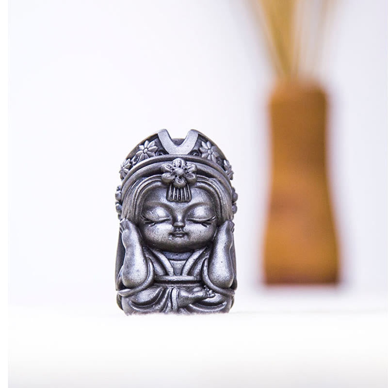 Buddha Stones Handmade Zakiram Iron Powder Rust Cast Resin Statue Zen Home Decoration - image 30