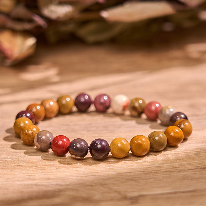 Buddha Stone Mookaite Motivation Bracelet