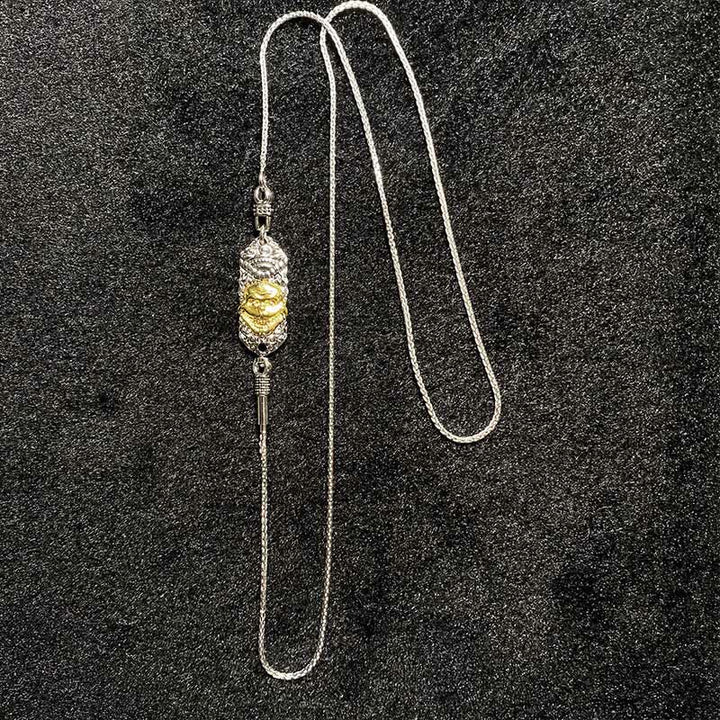 Buddha Stones 925 Sterling Silver Tibetan Garuda Bird Dragon Snake Wisdom Necklace Pendant - image 21