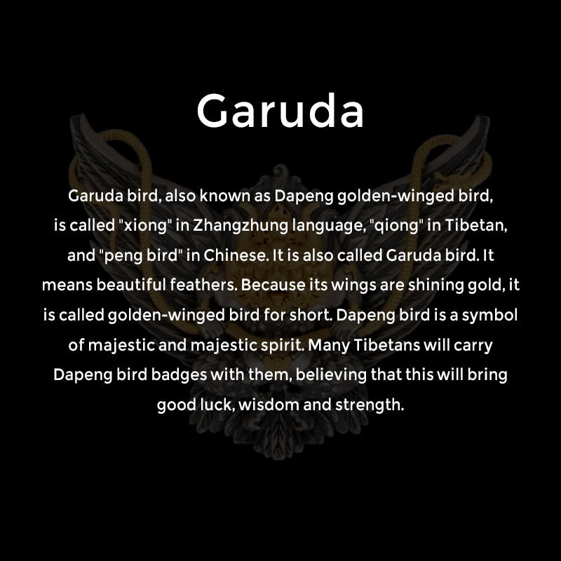 Buddha Stones 925 Sterling Silver Tibetan Garuda Bird Dragon Snake Wisdom Necklace Pendant - image 8