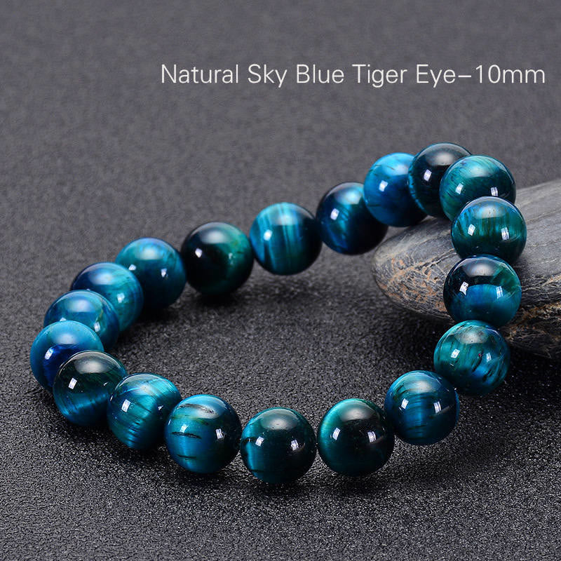 Buddha Stones Various Tiger Eye Confidence Bracelet - Blue Tiger Eye(Wrist Circumference: 14-16cm) - 10mm - image 49