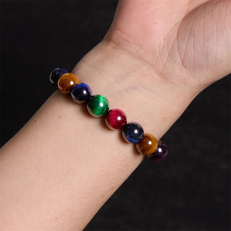 Buddha Stone Various Tiger Eye Confidence Bracelet