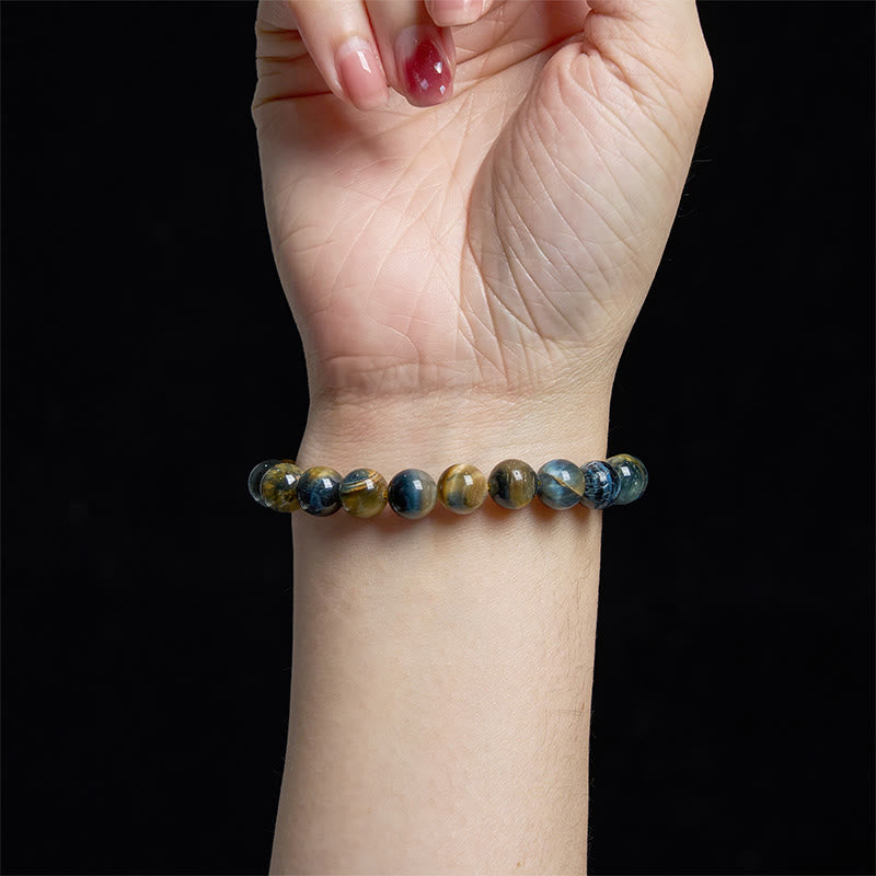 Buddha Stone Various Tiger Eye Confidence Bracelet