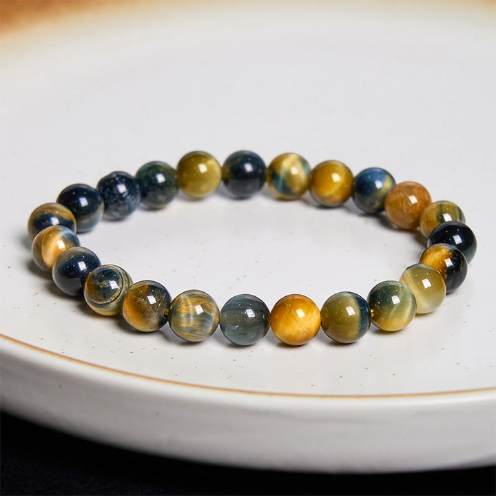 Buddha Stone Various Tiger Eye Confidence Bracelet