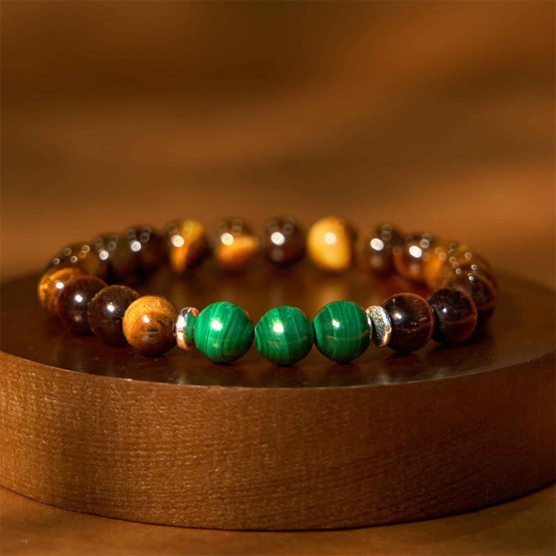 Buddha Stones Various Tiger Eye Confidence Bracelet - Tiger Eye Green Tiger Eye(Wrist Circumference: 14-16cm) - 12mm - image 107
