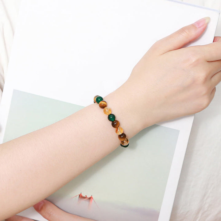 Buddha Stones Various Tiger Eye Confidence Bracelet - image 124