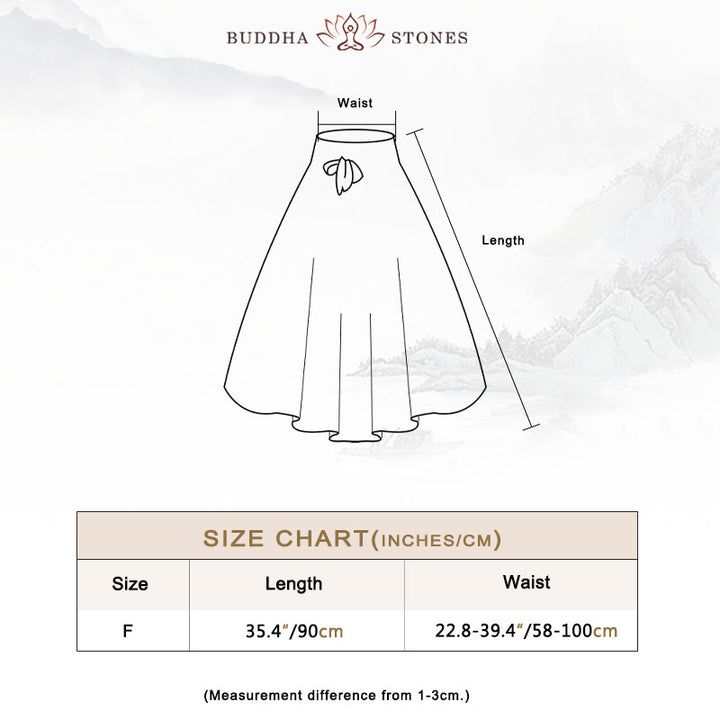 Buddha Stones Two Style Wear Bohemian Mandala Flower Lace-up Skirt Dress - image 5