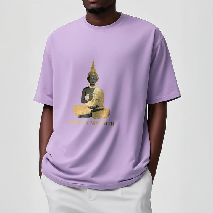 Buddha Stones I Accept My Path Cotton Tee T-shirt - image 18