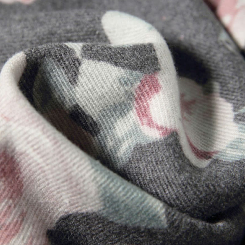 Buddha Stones Tibetan Shawl Garden Rose Fall Winter Cozy Travel Scarf Wrap - image 21