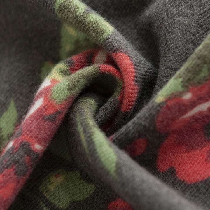 Buddha Stones Tibetan Rose Flower Garden Shawl Fall Winter Cozy Scarf Wrap  - image 15