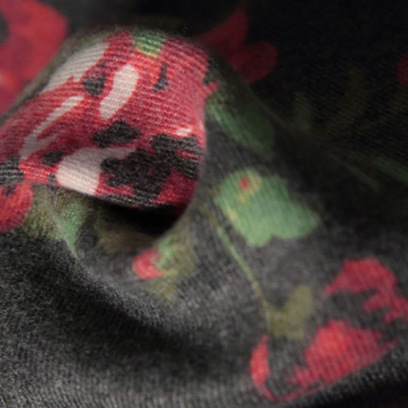 Buddha Stones Tibetan Rose Flower Garden Shawl Fall Winter Cozy Scarf Wrap  - image 10