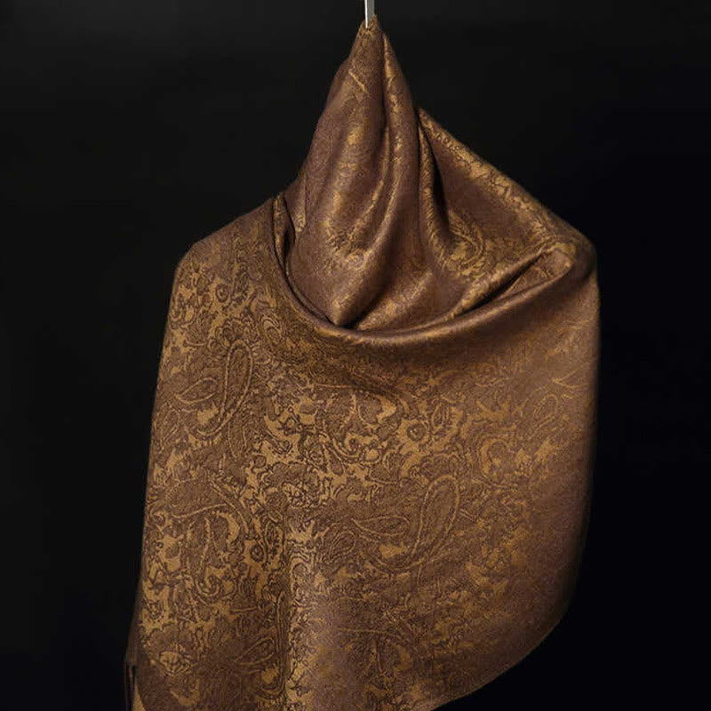 Buddha Stones Tibetan Cashew Jacquard Tassels Shawl Spring Fall Winter Warm Cozy Scarf Wrap - image 3