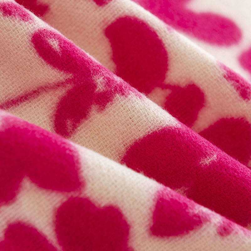 Buddha Stones Tibetan Rose Flower Branches Print Tassels Shawl Fall Winter Soft Warm Scarf Wrap - image 7