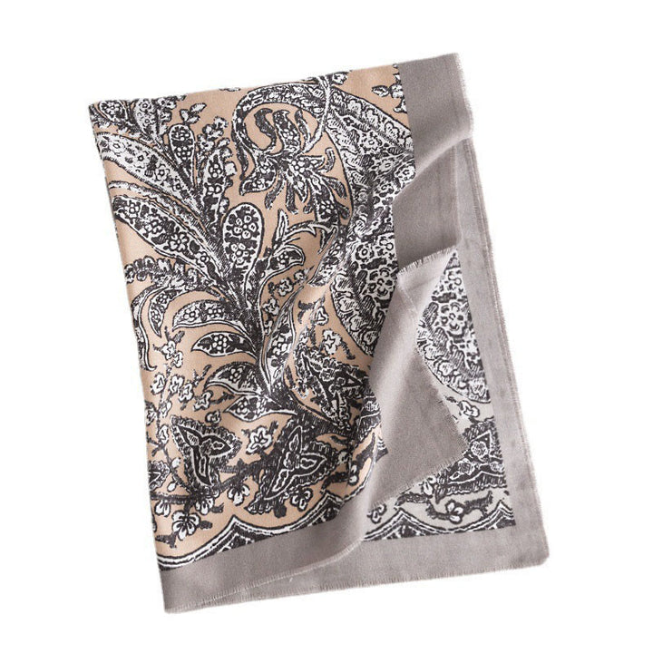 Buddha Stones Tibetan Ethnic Flower Print Shawl Fall Winter Soft Warm Scarf Wrap - image 9
