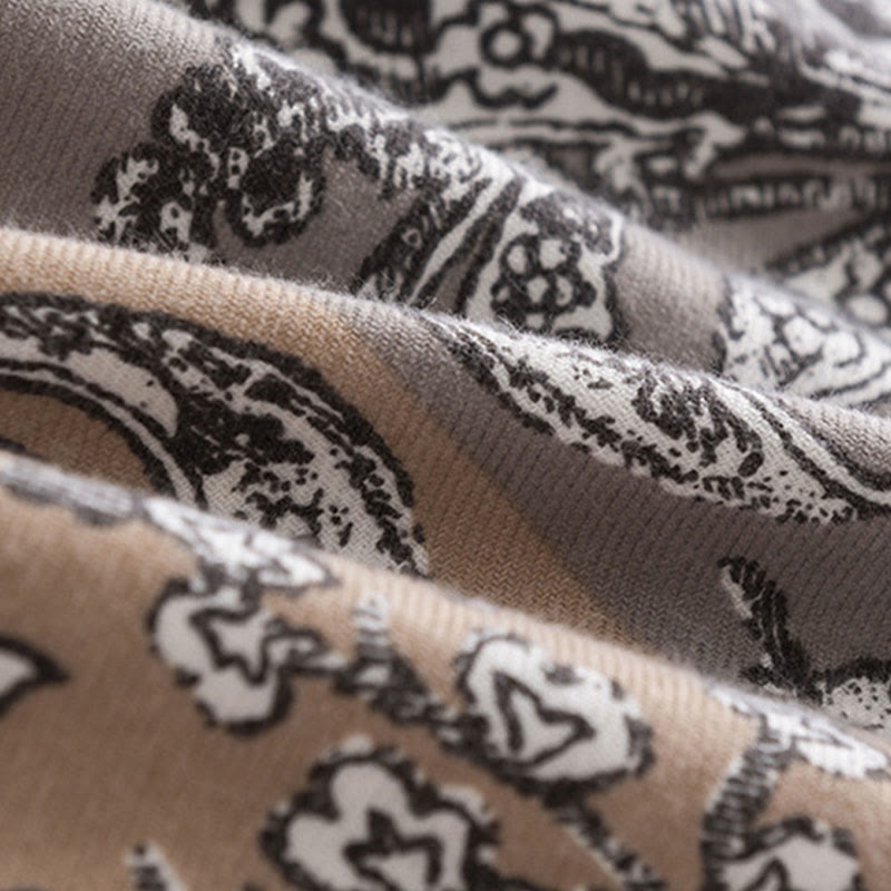 Buddha Stones Tibetan Ethnic Flower Print Shawl Fall Winter Soft Warm Scarf Wrap - image 6