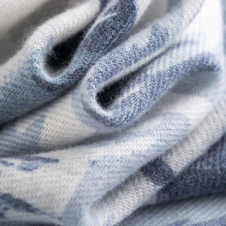 Buddha Stones Tibetan Shawl Ethnic Retro Rose Print Fall Winter Cozy Warm Scarf Wrap - image 4