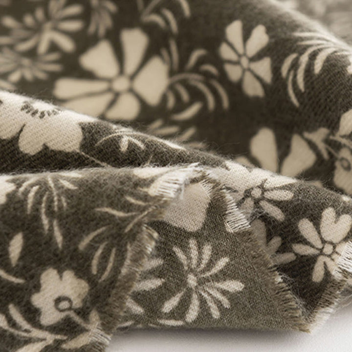 Buddha Stones Tibetan Shawl Fresh Daisy Print Fall Winter Soft Warm Travel Scarf Wrap - image 9