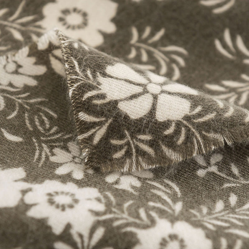 Buddha Stones Tibetan Shawl Fresh Daisy Print Fall Winter Soft Warm Travel Scarf Wrap - image 7