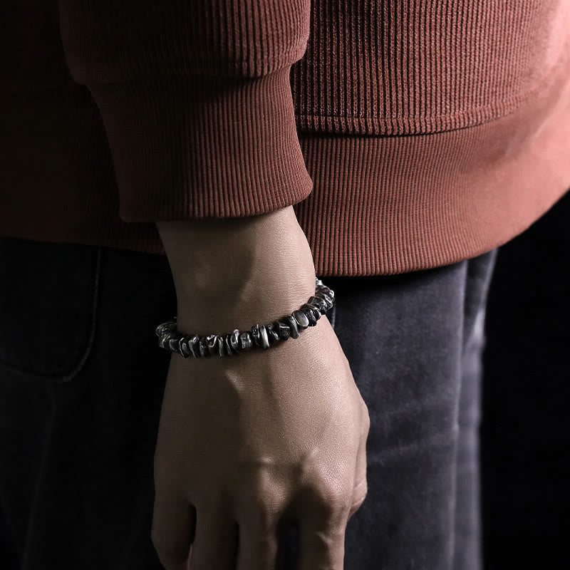 Buddha Stones 999 Sterling Silver Small Change Shape Protection Bracelet - image 14