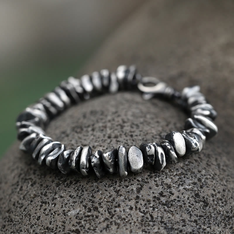 Buddha Stones 999 Sterling Silver Small Change Shape Protection Bracelet - 999 Sterling Silver(Wrist Circumference: 21-22.5cm) - image 0