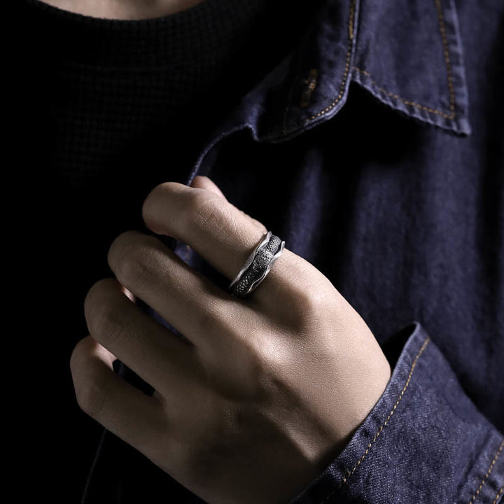 Buddha Stones 999 Sterling Silver Snake-shaped Year Of The Snake Protection Ring - image 15