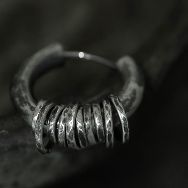 Buddha Stones 925 Sterling Silver Hand-hammered Protection Earrings  - image 16