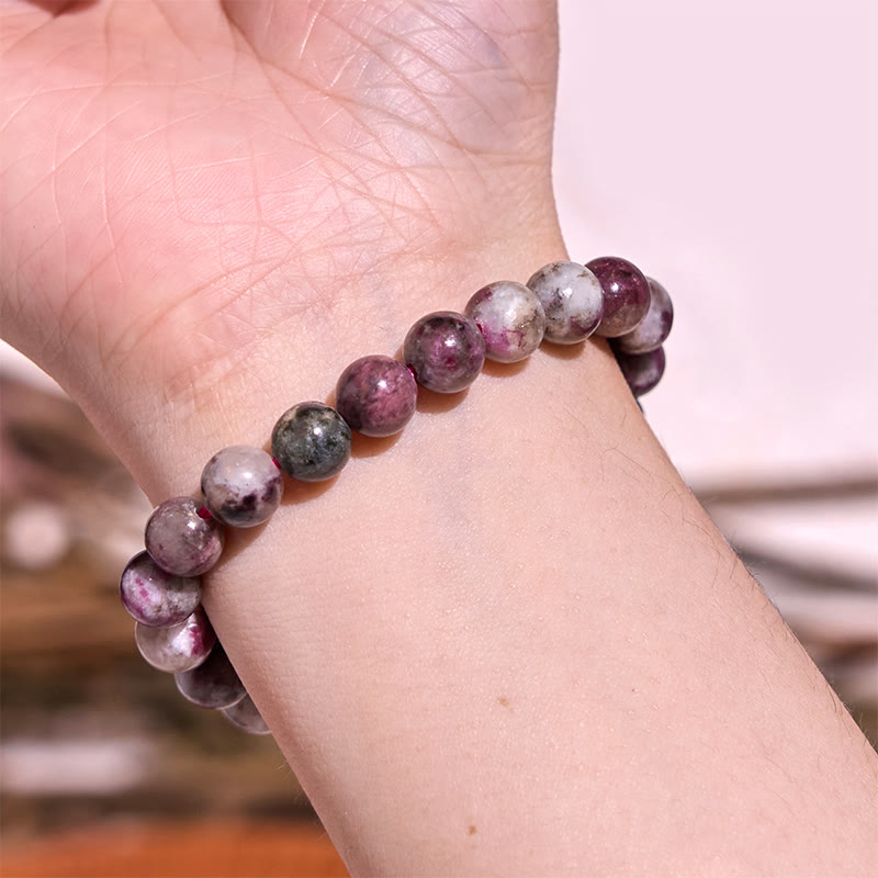 Buddha Stones Keep Calm Purple Series Healing Love Bracelet