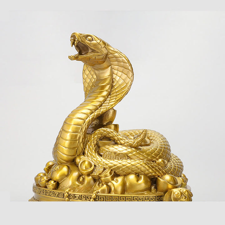 Buddha Stones Year Of The Snake Copper Coins Ingots Treasures Fill The Home Brass Statue Home Decoration