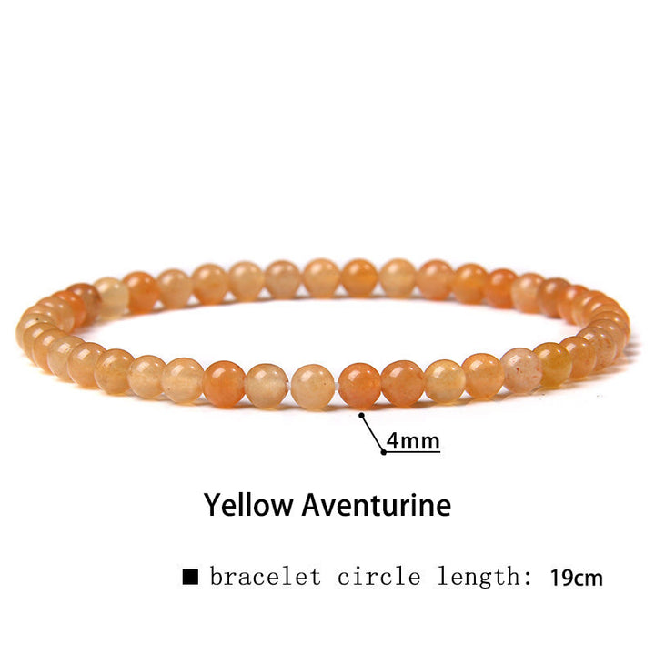 Buddha Stones 4mm Various Stone Crystal Mini Beads Healing Bracelet