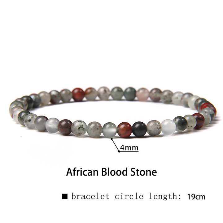 Buddha Stones 4mm Various Stone Crystal Mini Beads Healing Bracelet