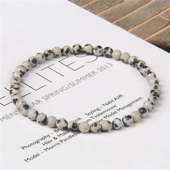 Buddha Stones 4mm Various Stone Crystal Mini Beads Healing Bracelet