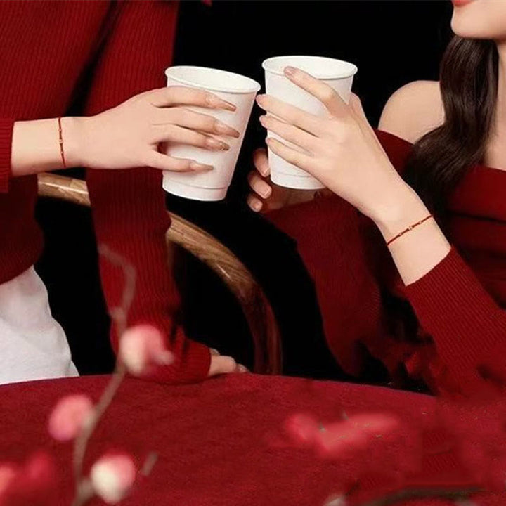 Buddha Stones Handmade Braided Red String 925 Sterling Silver Fu Character Luck Bracelet - image 11