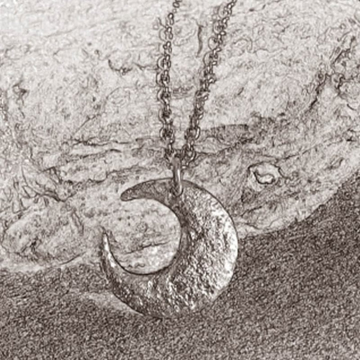 Buddha Stones 999 Sterling Silver Moon Balance Necklace Pendant - image 4