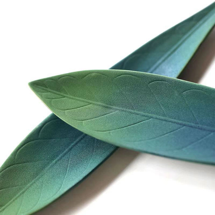 Buddha Stones Willow Leaf Healing Ceramic Stick Incense Burner Decoration - image 5