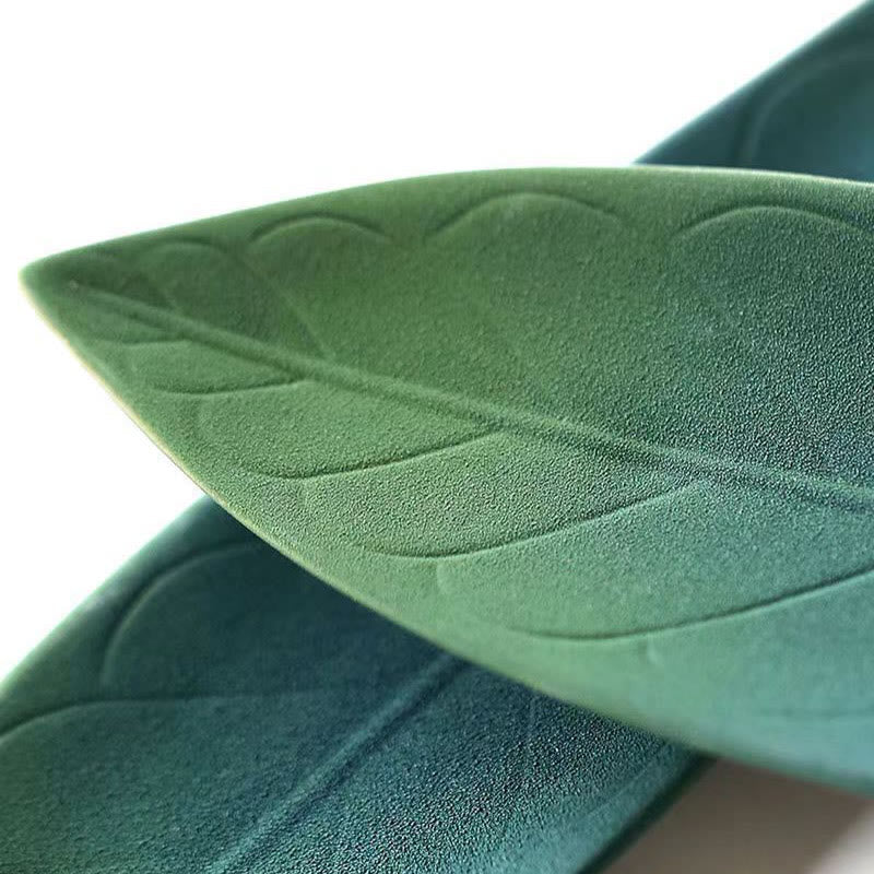 Buddha Stones Willow Leaf Healing Ceramic Stick Incense Burner Decoration - image 6