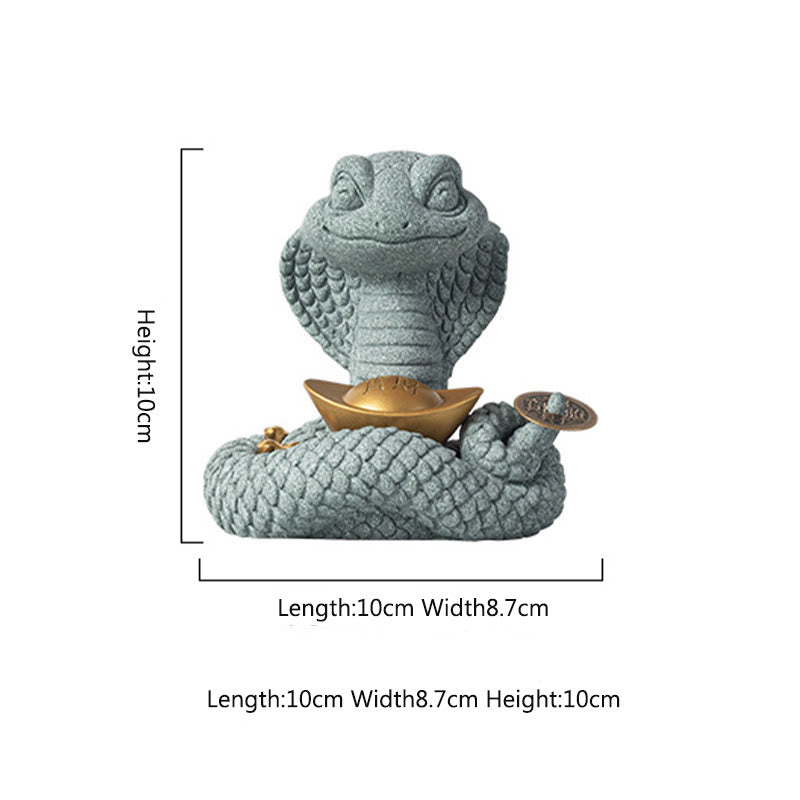 Buddha Stones Year Of The Snake Ingot Copper Coins Home Decoration