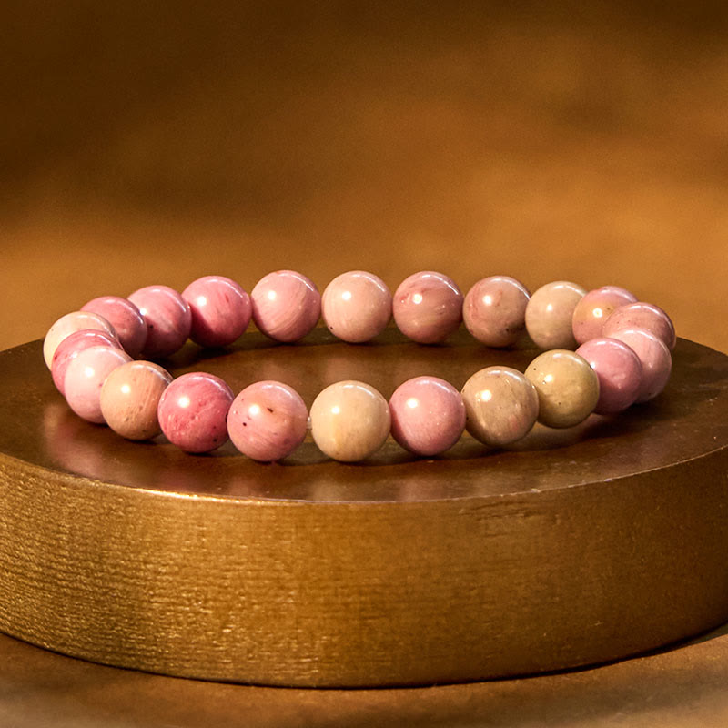 Buddha Stones Rhodonite Healing Relationships Bracelet