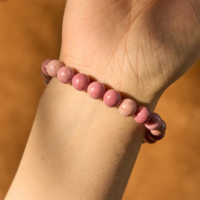 Buddha Stones Rhodonite Healing Relationships Bracelet