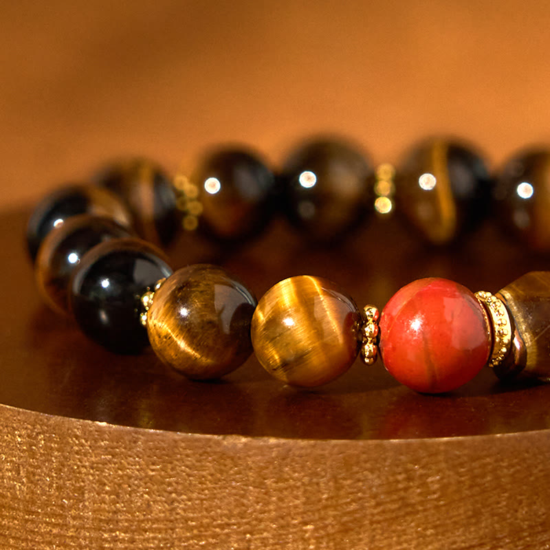 Buddha Stones Tiger Eye Courage Bracelet