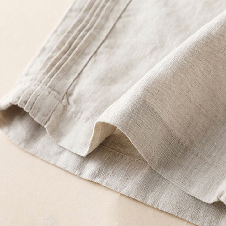 Buddha Stones Casual Plain Color Side Pleats Rayon Women's Wide Leg Pants With Pockets - image 5