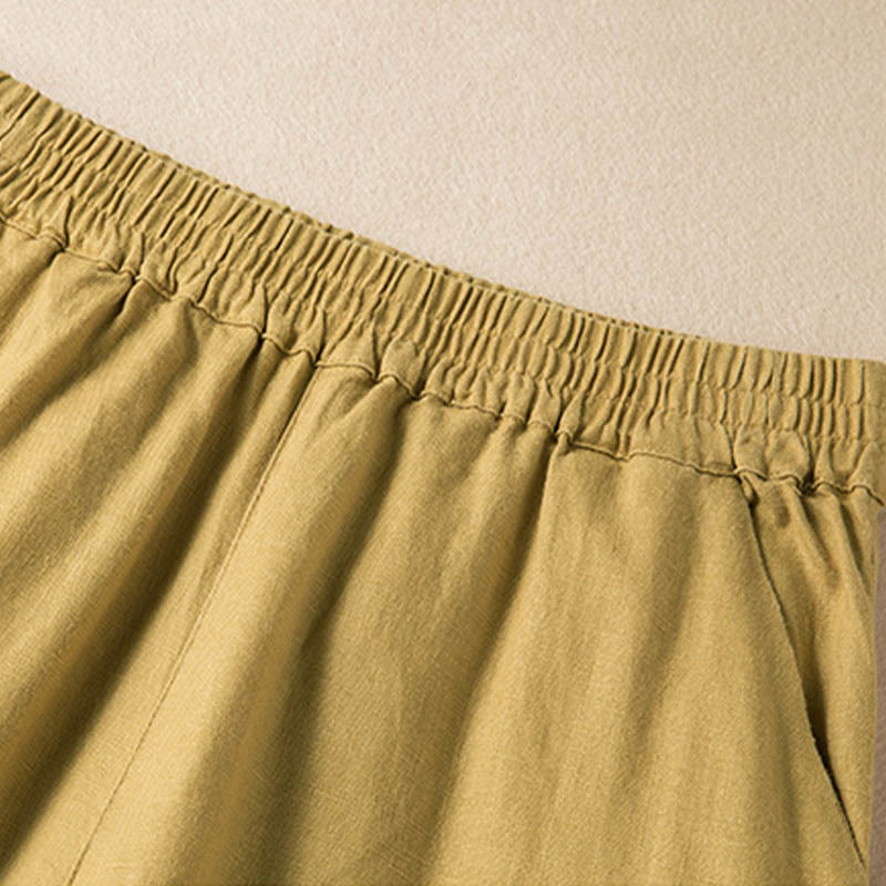 Buddha Stones Casual Solid Color Women's Wide Leg Pants With Pockets - image 28