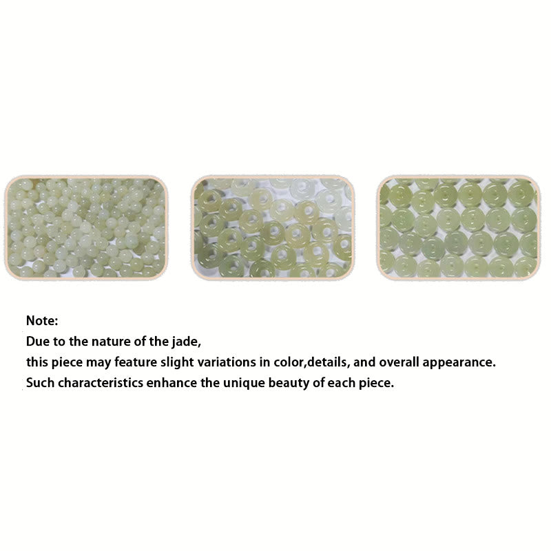 Buddha Stones 925 Sterling Silver Natural Hetian Jade Gourd Peace Buckle Zircon Luck Bracelet Necklace Pendant Earrings - image 6