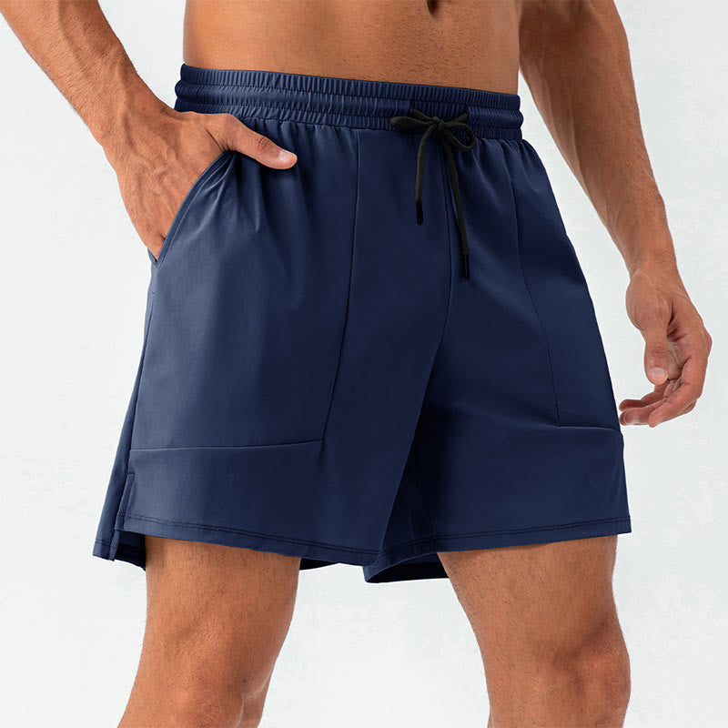 Buddha Stones Men's Casual Quick Dry Sports Shorts With Pockets - DarkBlue - US/UK/AU44，EU54 (2XL) - image 19