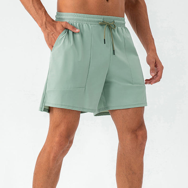 Buddha Stones Men's Casual Quick Dry Sports Shorts With Pockets - Aquamarine - US/UK/AU44，EU54 (2XL) - image 0