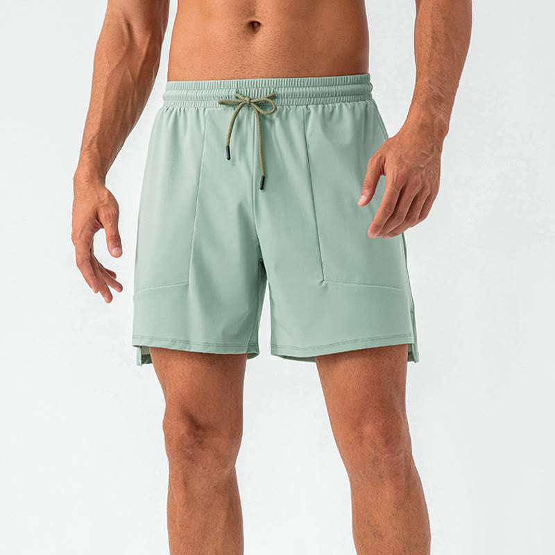 Buddha Stones Men's Casual Nylon Quick Dry Sports Shorts With Pockets - image 6
