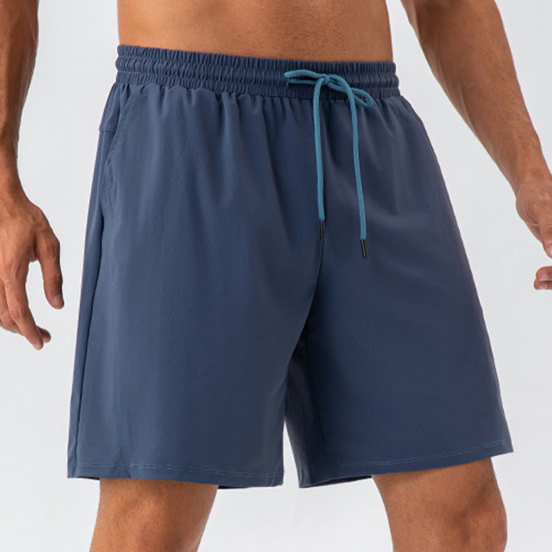 Buddha Stones Men's Casual Breathable Loose Nylon Quick Dry Sports Shorts With Pockets - image 14