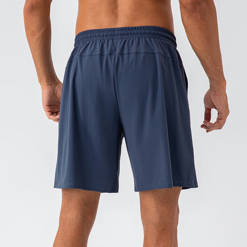 Buddha Stones Men's Casual Breathable Loose Nylon Quick Dry Sports Shorts With Pockets - image 13