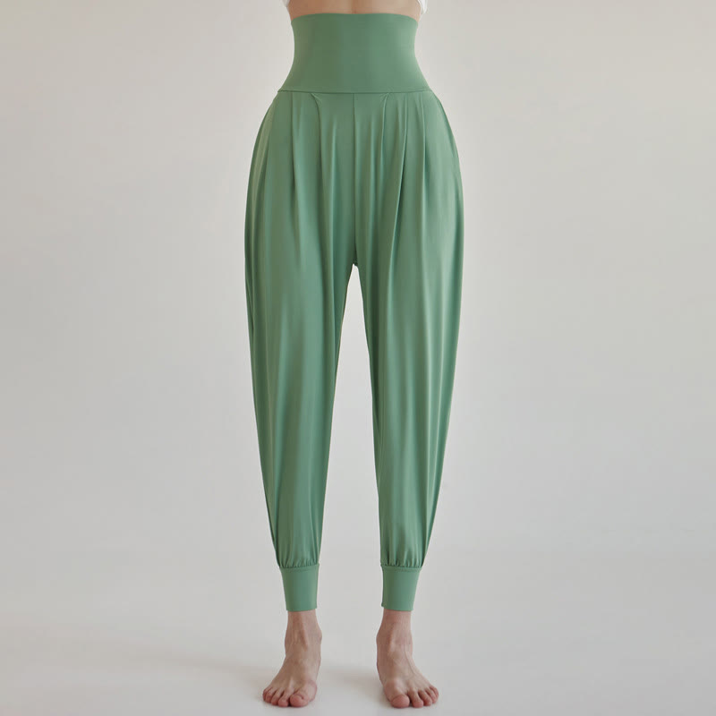 Buddha Stones Casual Plain High Waist Quick Drying Women's Leica Pants With Pockets - MediumAquamarine - US4，UK/AU8，EU36 (L) - image 28