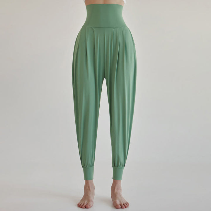 Buddha Stones Casual Plain High Waist Quick Drying Women's Leica Pants With Pockets - MediumAquamarine - US4，UK/AU8，EU36 (L) - image 28