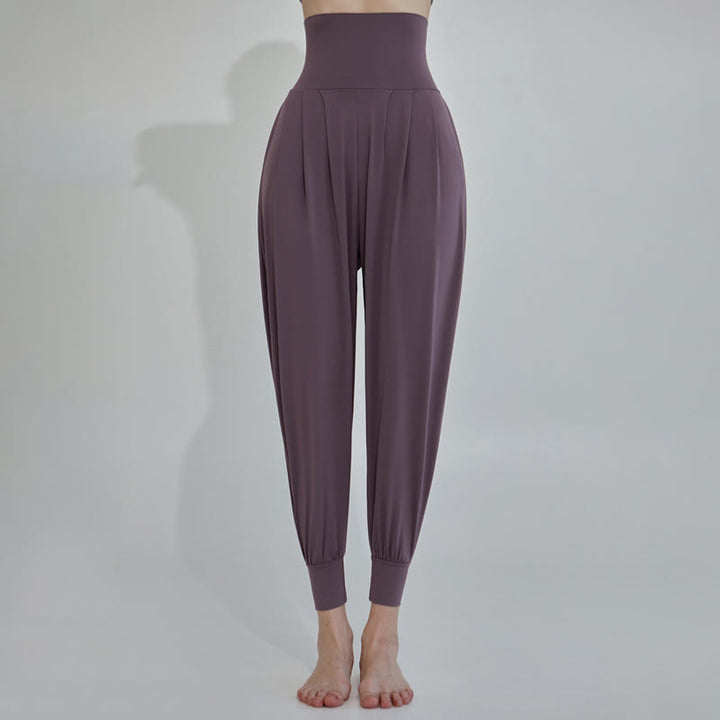 Buddha Stones Casual Plain High Waist Quick Drying Women's Leica Pants With Pockets - Purple - US4，UK/AU8，EU36 (L) - image 15